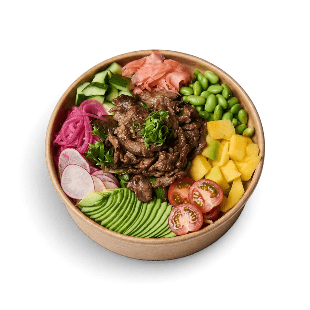 Poke Bowl Oksekød
